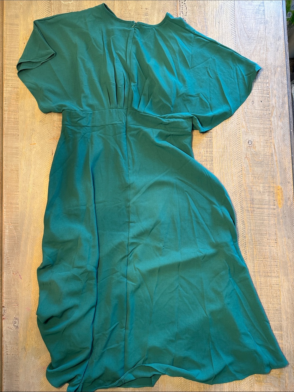 SHEIN Emerald Green V-Neck Maxi Dress - Picture 3 of 3